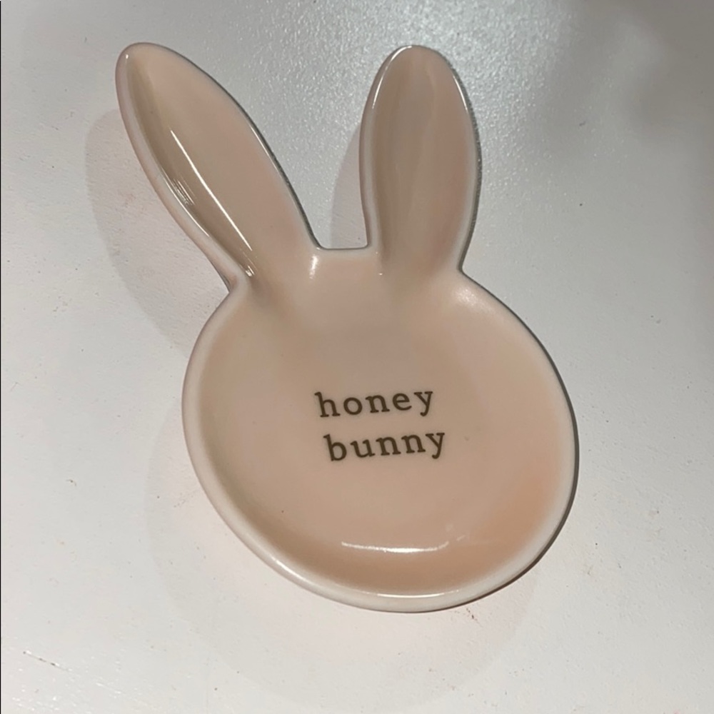 Pink Bunny Jewelry Holder